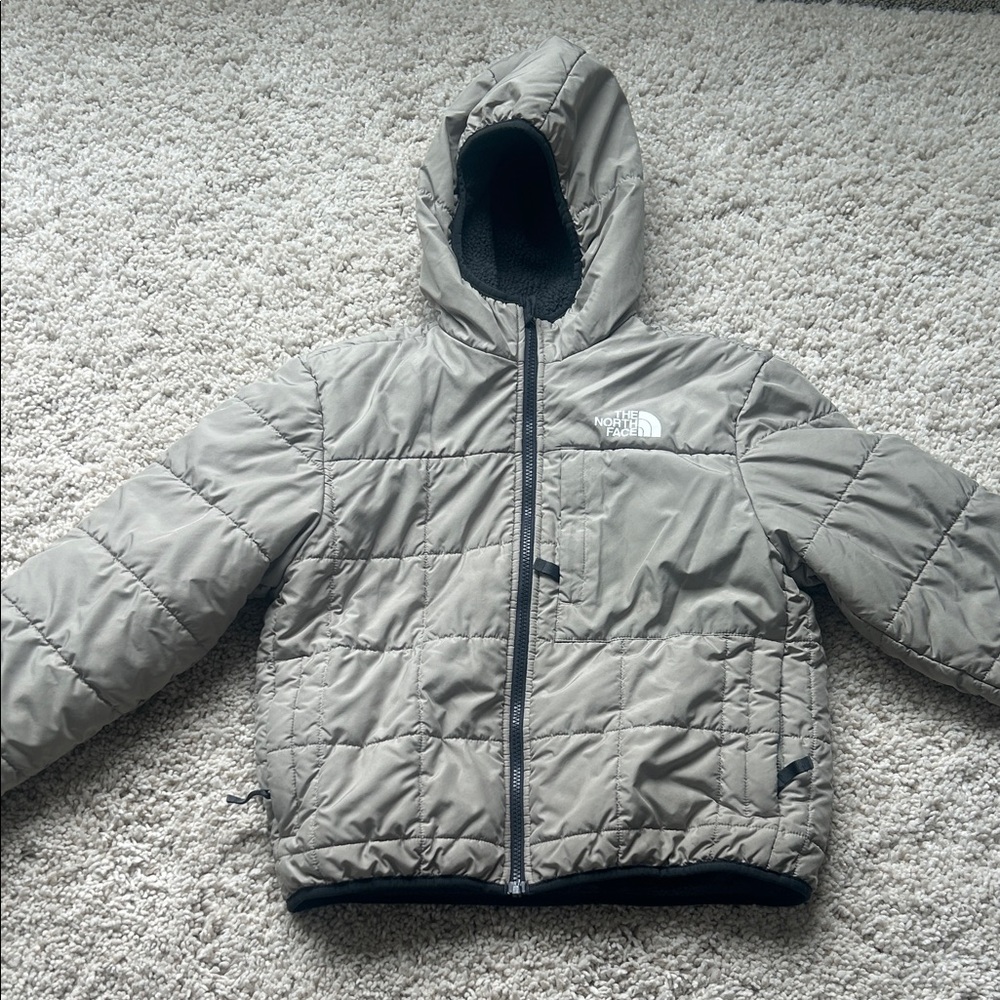 The North Face Kids' Tan Reversible Hooded Puffer Jacket